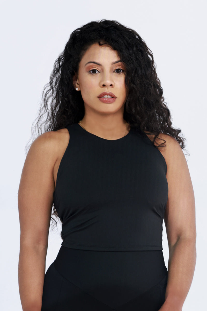 Back to the Basics Fitted Top (Midnight Black)