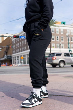 Black HERRway Sweatpants