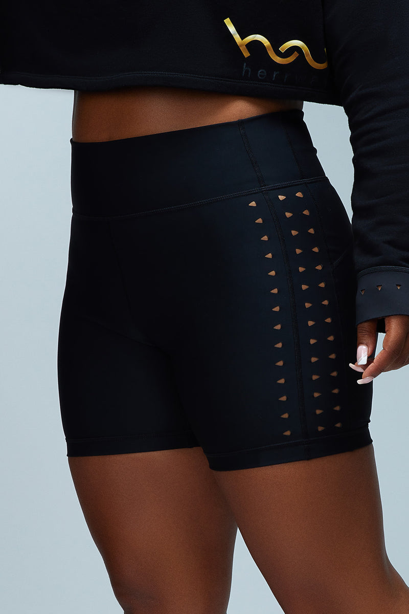 HERRway Cut-Out Biker Short