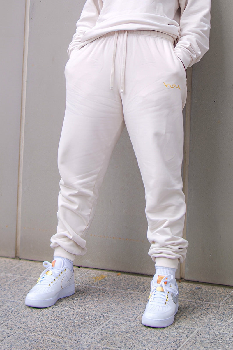 Cream HERRway Sweatpants
