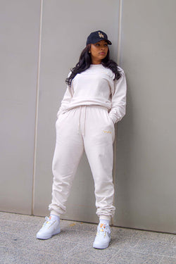 Cream HERRway Sweatpants