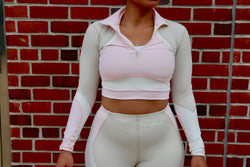 Color Block Half Zip Pullover